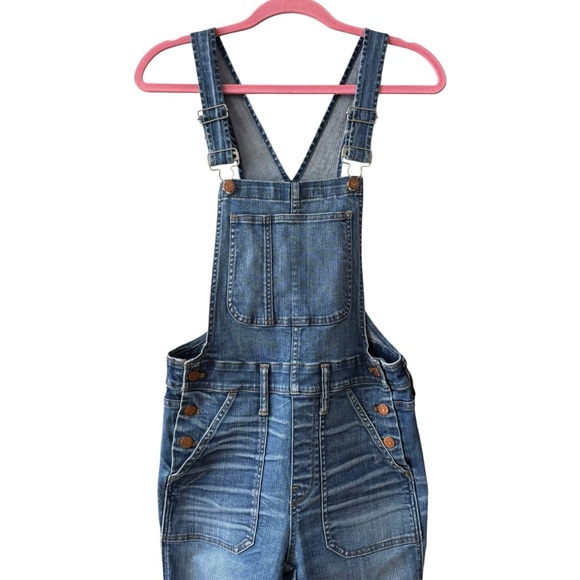 Madewell Medium Wash Denim Overalls Size Small Skinny Casual Boho Style# F077 - Picture 4 of 9